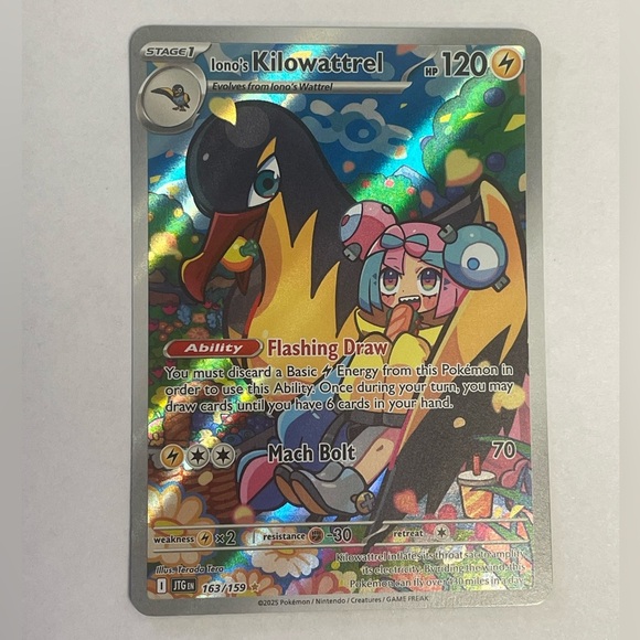 Pokémon Iono’s Kilowattrel 163/159 – Journey Together – Near Mint Condition - Picture 2 of 3